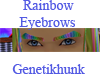 Rainbow Eyebrows Male