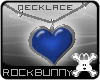 [rb] Heart Necklace Blue