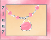 Pink pearl necklace