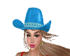 CowGirl Blue Hat