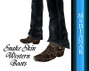Western Snake Skin Boots