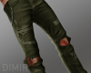 Torn w Chain Olive