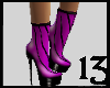 13 PVC Short Boot Purple
