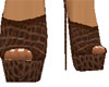 Brown Croc leather boots