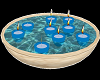 Floating Blue Candles