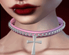N. Cross Choker Pink