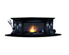 Blue Fireplace
