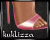 (KUK)Pink heels cute