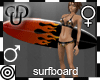 *m Flame Surfboard