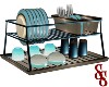 Turquoise Dishrack