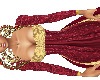 Royal Red and Gold gown