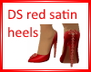 DS Red Satin heels