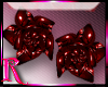 *R* Red Rose Earrings