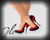 Glo*Red&BlackGlitterPump