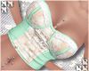   lace corset /mint