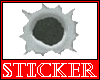 Bullet hole sticker 3