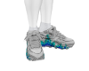 shoes flames blue