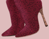 E* Red Lace Booties