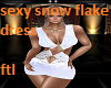 sexy snow flake dress