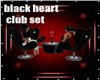black heart club set