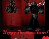 {) Black Rose Balloons 