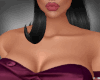 Wine satin drees
