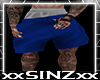 ISI Blue Tatted Shorts M