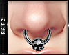 F| Silver Skull Septum