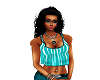 teal zebra tanktop