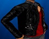 Leather Jacket/Red shirt