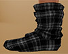 Gray Sock Plaid Slouch F
