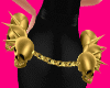 Solid Gold Skull Belt
