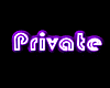 3D Neon Sign: Private