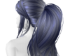 purple ombre ponytail