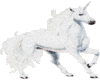 white unicorn sticker