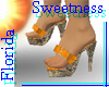 FLS Orange Cork Sandals