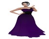 Purple black ball gown