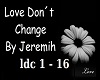 Love Dont Change