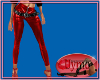(Y) Red Leather belted