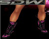 (SDW) pink/black boots