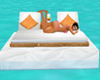 White bed float