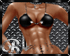 {A} Latex Bikini Black