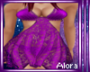 (A) Purple Lace Dress