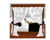 Romantic four poster Bed