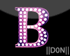B Letters Pink Lamps