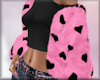 Frosted Pink Fur Coat