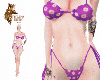 vs bikini floral roxo