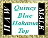 Quincy Blue Hakama Top M