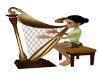 ANIMATED HARP WITH MUSIC