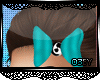 [03EY] Kids Cow Bow Blue